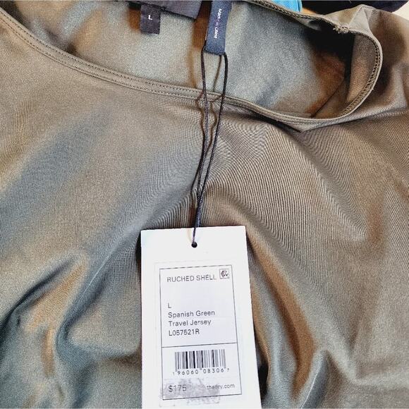 THEORY SPANISH GREEN TRAVEL JERSEY SIZE LARGE NEW - Picture 5 of 6
